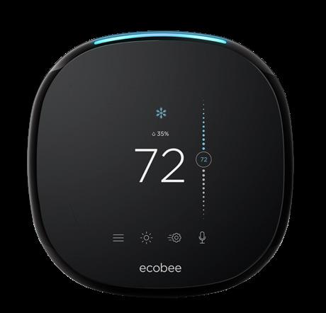 MEET YOUR ECOBEE Here s what you ll see on the home screen: System Mode Slider to