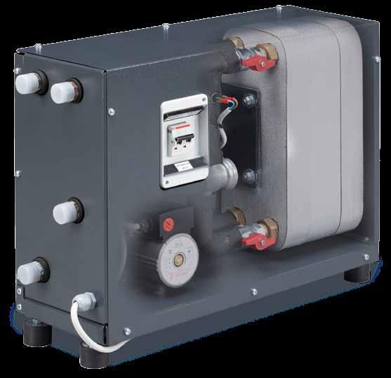 HRS Heat Recovery System HRS is a system for the recovery of the heat generated by the screw compressors, for the production of hot water.