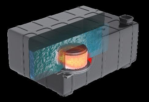 ADBLUE Semi Dry Surface Heater inside pump housing