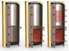 TANK IN TANK THERMAL INERTIAL STORAGE Thermal inertial storage-hot water production tank, composed of a unit which receives and distributes energy produced by traditional or alternative sources,