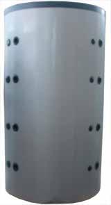PUFFER AND PUFFER THERMAL INERTIAL STORAGE - WITHOUT COIL Main tank features: Construction material S235JR RAL 7015 anti-corrosion external paint Main insulation features: External insulation made of