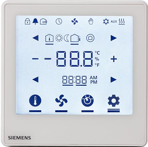 Mechanical design he thermostats consist of the following parts: Front panel with electronics, operating elements and built-in room temperature sensor.