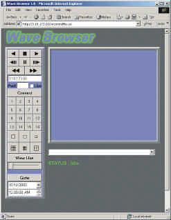 6 WebBrowser The DVMR e Matrix has an integrated WebBrowser interface. The WaveBrowser option allows the user to view video from any ethernet connected unit with software version 4.09 or above.
