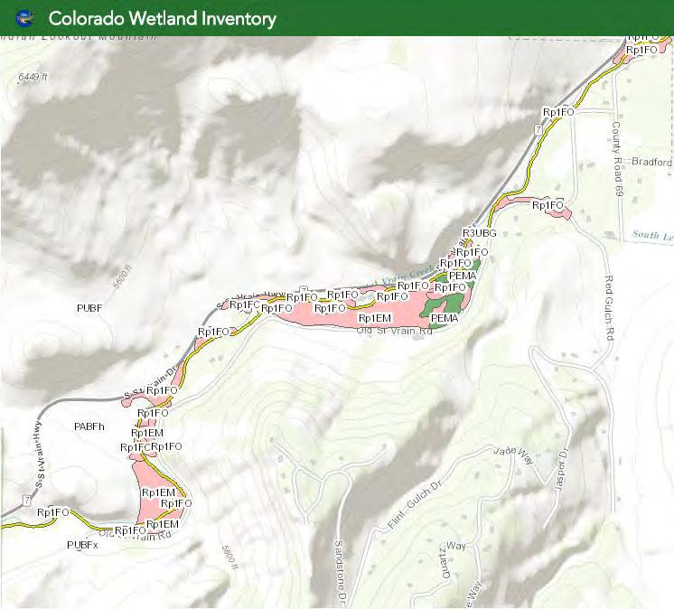 Inventory Wetlands Mapper Colorado Wetland Inventory