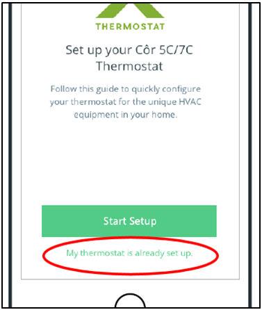 From an Android device go to the Google Playt or from an Apple device go to the App Storer. Search and Download the Côr 5C/7C Thermostat app. 3.