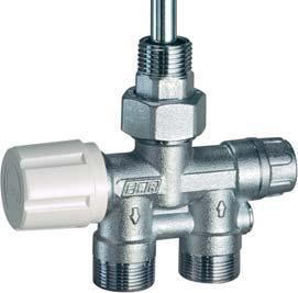 2.1 FAR INTERCHANGEABLE CONNECTIONS All FAR single-pipe and double-pipe valves have interchangeable connections for copper (up to 16mm diameter), plastic and multilayer pipe (up to