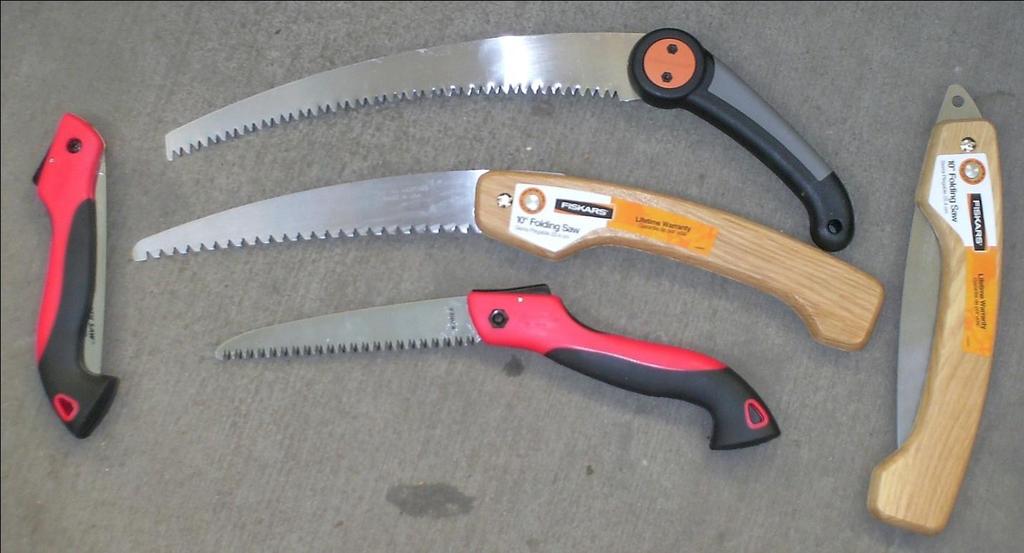Pruning Tools - Saws Pruning saws are available as folding saws or as fixed blade saws.