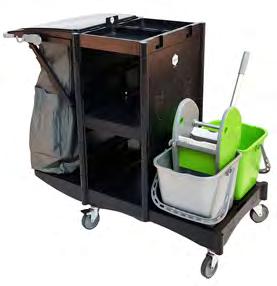 Customize to meet your application Brix Cart with 2 drawers, 2 Doors, & Counter-top Brix Cart with 2 bucket mop system Standard Base Cart with Collection Bag and Lid 75% 70% More than