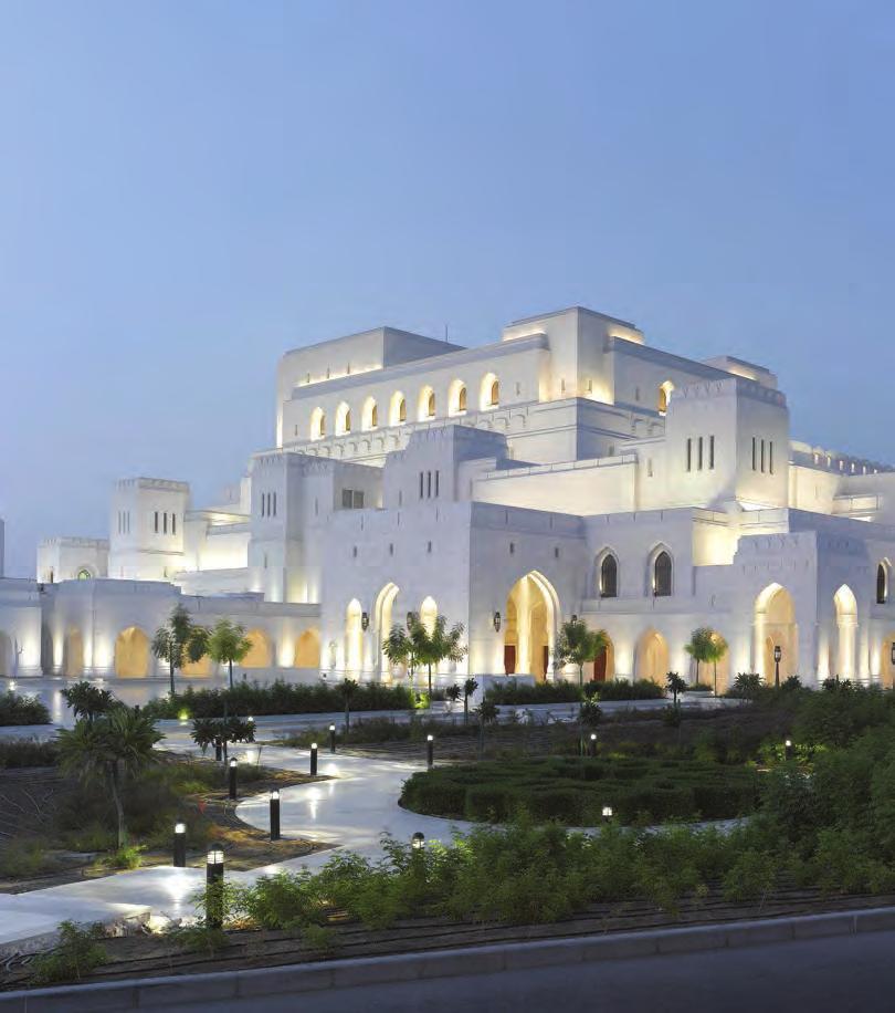 B eautiful and technically complex, the Royal Opera House Muscat is a landmark arts facility established by Royal Decree to develop the Sultanate of Oman s cultural heritage and artistic engagement.
