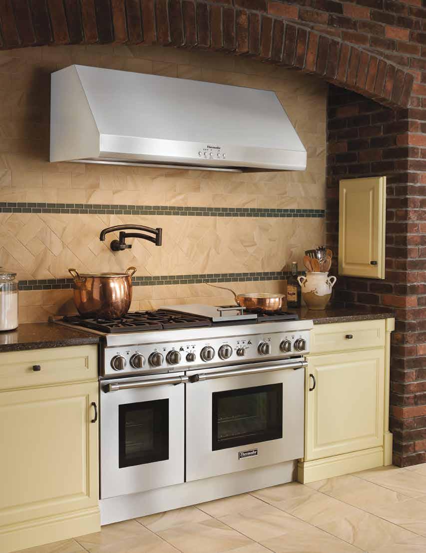 VENTILATION WALL HOODS 226 MODELS SHOWN: PH48HS WALL HOOD AND