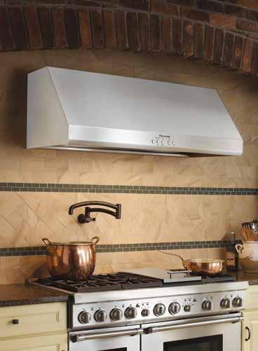 WALL HOODS Create a bold, modern statement with a distinctive stainless steel wall hood
