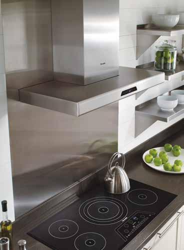 Collection CHIMNEY WALL HOODS A chimney design offers a more contemporary feel Adjustable