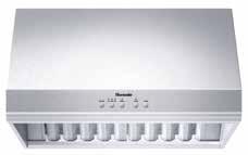 PH30HS 24-INCH DEPTH WALL HOOD (30-INCH WIDTH) PROFESSIONAL SERIES FEATURES & BENEFITS - Three fan speeds - Delayed shut-off tackles lingering odors for up to 10 minutes - Built-in Clean Filter