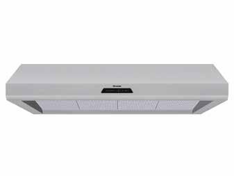 HMWN48FS WALL HOOD (48-INCH WIDTH) MASTERPIECE FEATURES & BENEFITS - Three fan speeds plus 10 minute high-power operation mode - Built-in Clean Filter reminder light illuminates after 40 hours of