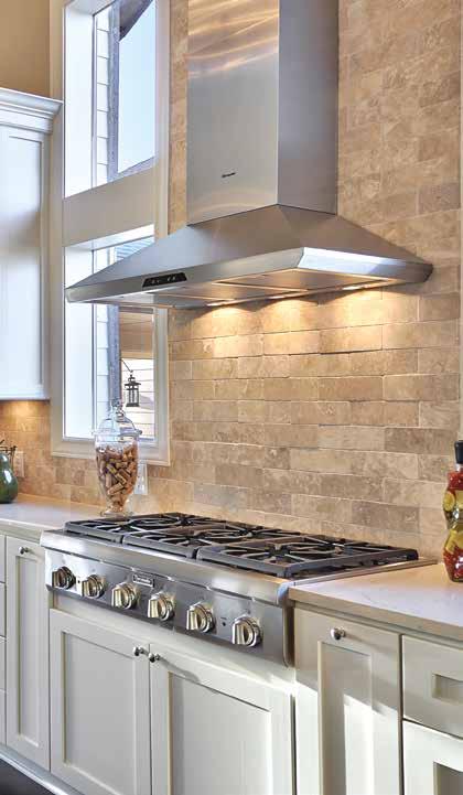Halogen lighting brilliantly illuminates your cooking space for excellent visibility. BAFFLE FILTERS The stainless steel, commercial style baffle filters make high-grease cooking easy.