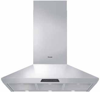 HMCN36FS 36-INCH CHIMNEY WALL HOOD MASTERPIECE SERIES FEATURES & BENEFITS - Three fan speeds plus 10 minute high-power operation mode - Delayed shut-off tackles lingering odors for up to 10 minutes -