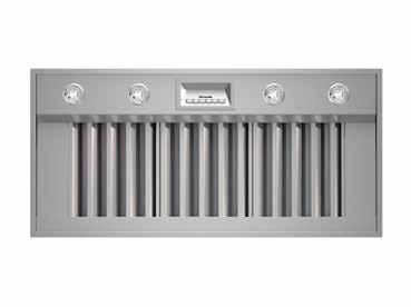 VCIN60RP 60-INCH CUSTOM INSERT PROFESSIONAL SERIES 48-inch model VCIN48JP shown FEATURES & BENEFITS - Suitable for wall or island applications - Three fan speeds - Auto function senses heat from the