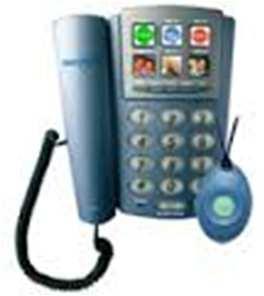 Smartcaller Blue Phone PANDAH Care Personal Alert System Ezi Chat Call Alert 61:62:4001 A pre-recorded message is played when phone is answered.