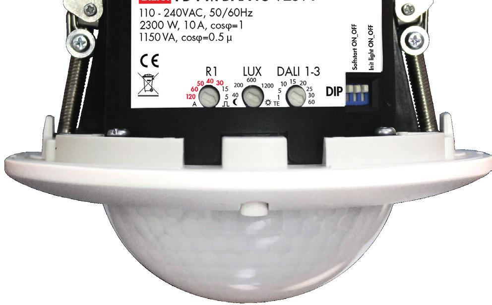 Up to 64 DALI units can be connected, and an integrated relay offers yet more options for individual setup according to local