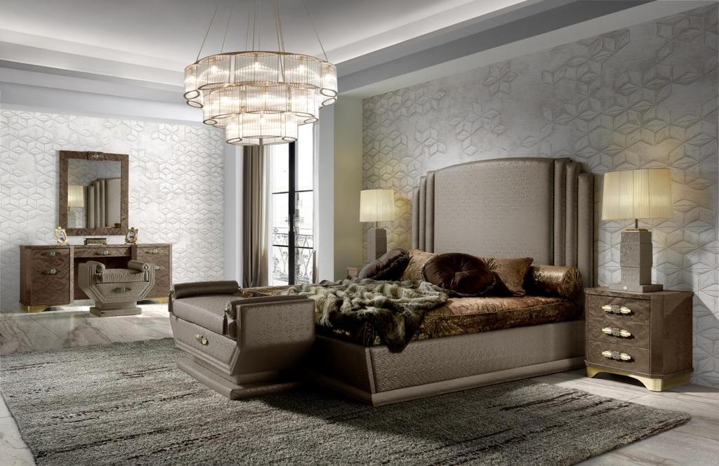 Superbly executed by SOHER s master craftsmen, the ASTORIA bedroom is outstanding in its attention to detail.