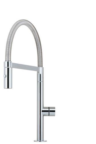 pull-out taps Electronic spray Navitis Spray LUC/CH NAV/CH Single control design Polished chrome Ultra slim body and low profile base Minimum 1.