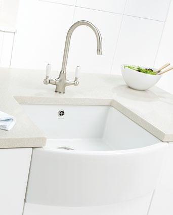 ceramic sinks Big on character This exceptionally handsome sink puts its good looks on show with a striking curved slab-front face.