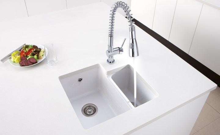 ceramic sinks Choose from inset or undermounted ceramic sinks to make a distinctive style statement A classic yet contemporary look that exudes elegance and fits easily into many different styles of