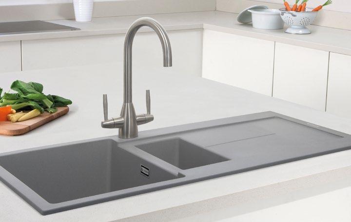 granite sinks Why choose just a sink when you can have a kitchen work centre? Canis is a beautifully practical idea, combining advanced material technology with precision design and aesthetics.