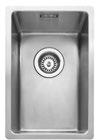 stainless steel sinks Mode 45 drainer option Inset or undermounted MODED045 W 490mm Mode 25 Inset or undermounted MODE025 W 290mm 1mm brushed stainless steel No tap facility 90mm waste outlet for a