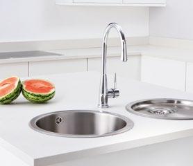 Where do you start when choosing a contemporary sink and taps? Stainless steel is being fashioned into ever more inspired and imaginative designs.