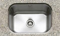 stainless steel sinks Form 54 Undermounted Form 150 Undermounted FORM54/40 FORM150U W 589mm W 605mm 1.