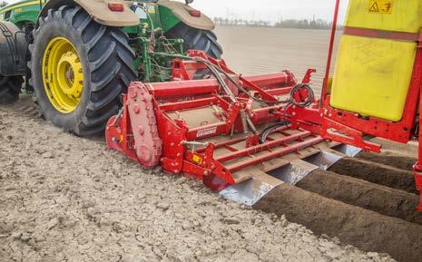 In the case, that the machine combination of tiller and planter shall be used as a 5-in-1 combination, the tiller is
