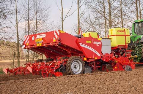 Variable use 1 Full-width tiller GR 300 The GR 300 front attachment (1), is ideally suited to be combined with a trailed 4-row potato