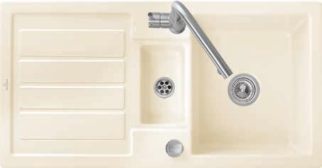FLAVIA 60 The sink is reversible For surface-mounted installation Minimum width of undersink cabinet: 60 cm BULIT-IN SINKS Ref.