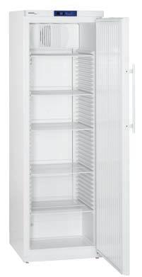 he range comprises two upright and two under-worktop laboratory refrigerators, in each case with door and solid door versions. he temperature can be set from + C to + C.