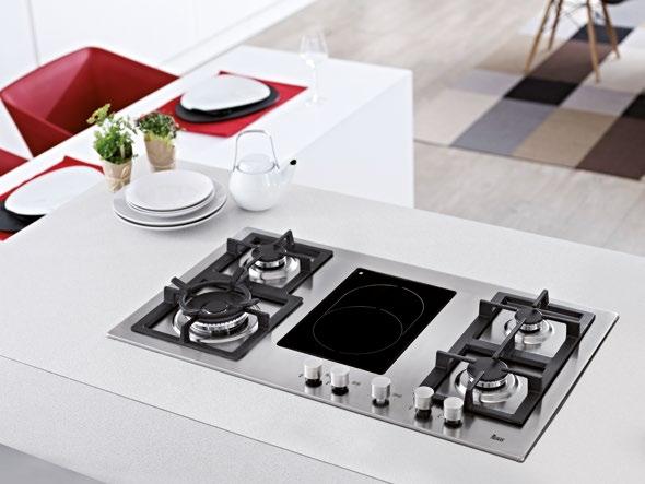 Teka Space induction hobs thanks to its latest generation technology, allows you to use really large pots or several small ones at the same time with no energy waste PAN OPTIMIZATION ZONE POWER PLUS