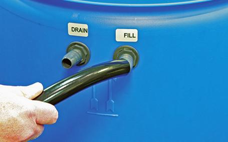 Verify that the white float switches in the Oceanus 3 are clean and free of obstructions. Inspect anti-siphon holes on FILL and DRAIN fittings on 55 gallon reservoir. Clean if necessary.