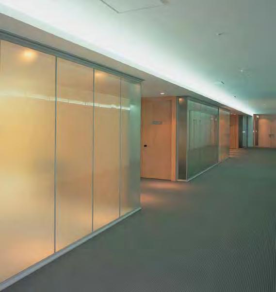 APPLICATION AREA S Glass new needs and transparencies Glass means transparency, brightness, lightness, and elegance.