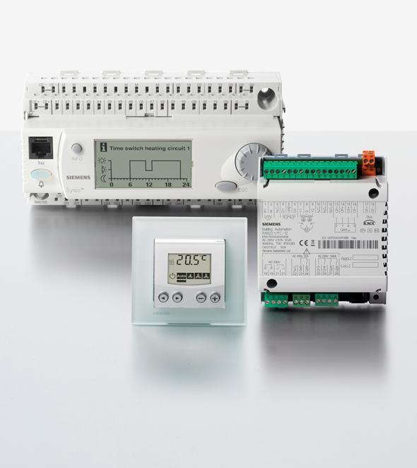Synco RXB and RXL Enhanced comfort thanks to individual room climate The desired temperature at the right time in connection with Synco 700 and