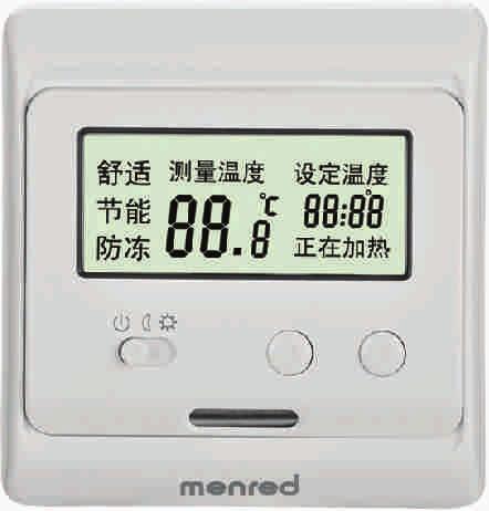 E5... Weekly Programming Thermostat Weekly circulation digital programming thermostat with LCD screen,which has 6-event everyday.manual mode and programme mode could be selected.