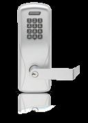 lockdown of up to 10 paired locks within range by simply pushing the button on the remote fob from up to 75' inside the classroom or up to 25' on the outside of the classroom.