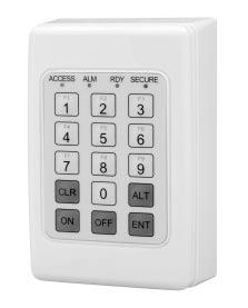 AL-1108: LCD Keypad with Wiegand Interface The AL-1108 remote arming station (RAS) is a primary user interface for navigating system programming, performing simple data entry, and controlling the