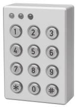 AL-1151: LED Heavy-Duty Keypad The metal construction of the AL-1151 keypad is vandal resistant. Three LEDs in 3 colors indicate area/access status.