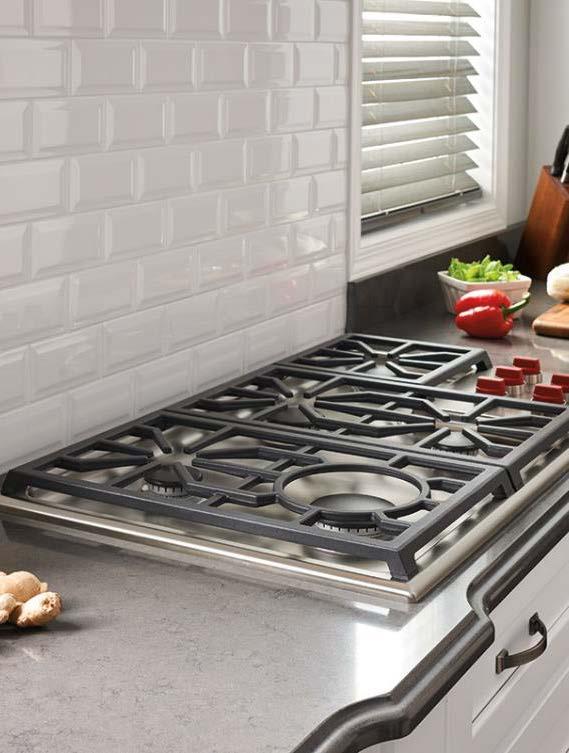 Gas Cooktops Cooktops + Rangetops 35 Cooktops are quite simply the burners of the range.