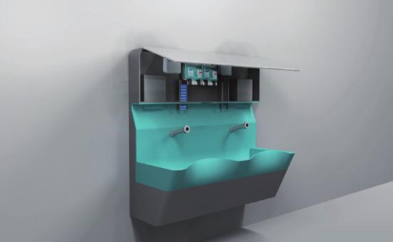 sessions. By moving design activity into the OR routine, our team has created a new modular scrub sink, calling it a great piece of furniture which helps to prevent the spread of infection.