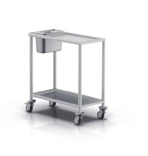 3 4 5 2-016 Surgical instrument and medical staff table 2-017 Surgical instrument and medical staff table 2-201 Treatment trolley 6 table made of stainless steel 1.