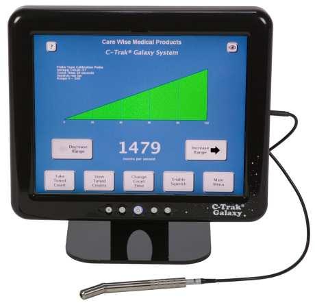 C-Track Galaxy gamma probe The system consists of a small, hand held Gamma detector (probe), and a touchscreen analyser specifically designed for use in surgery.