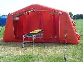 2.3. Decontamination shower/tent Decontamination shower tent This tent is designed to provide a quick assembly shower/decontamination post in case of an emergency.