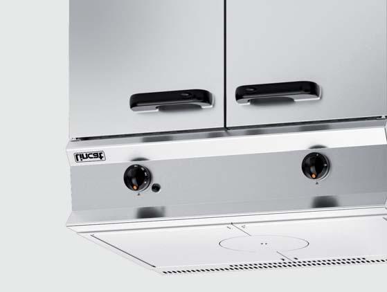 capacity oven Powerful 9kW burner OG8005 Gas solid top range Optional accessories MODEL MODEL HOB TOTL POWER HOB