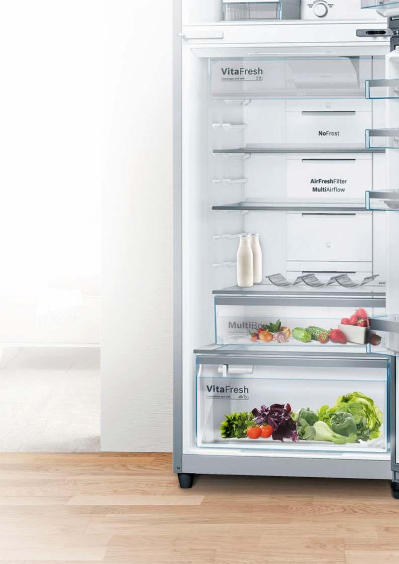 6 7 Refrigerator TwoCooling System TwoCooling systems Refrigerator Spacious More space, less waste. The TwoCooling System is a highlight with this refrigerator.